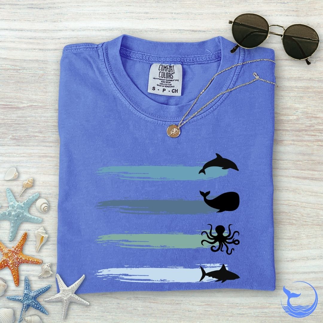 Marine Paths Comfort Colors T-Shirt