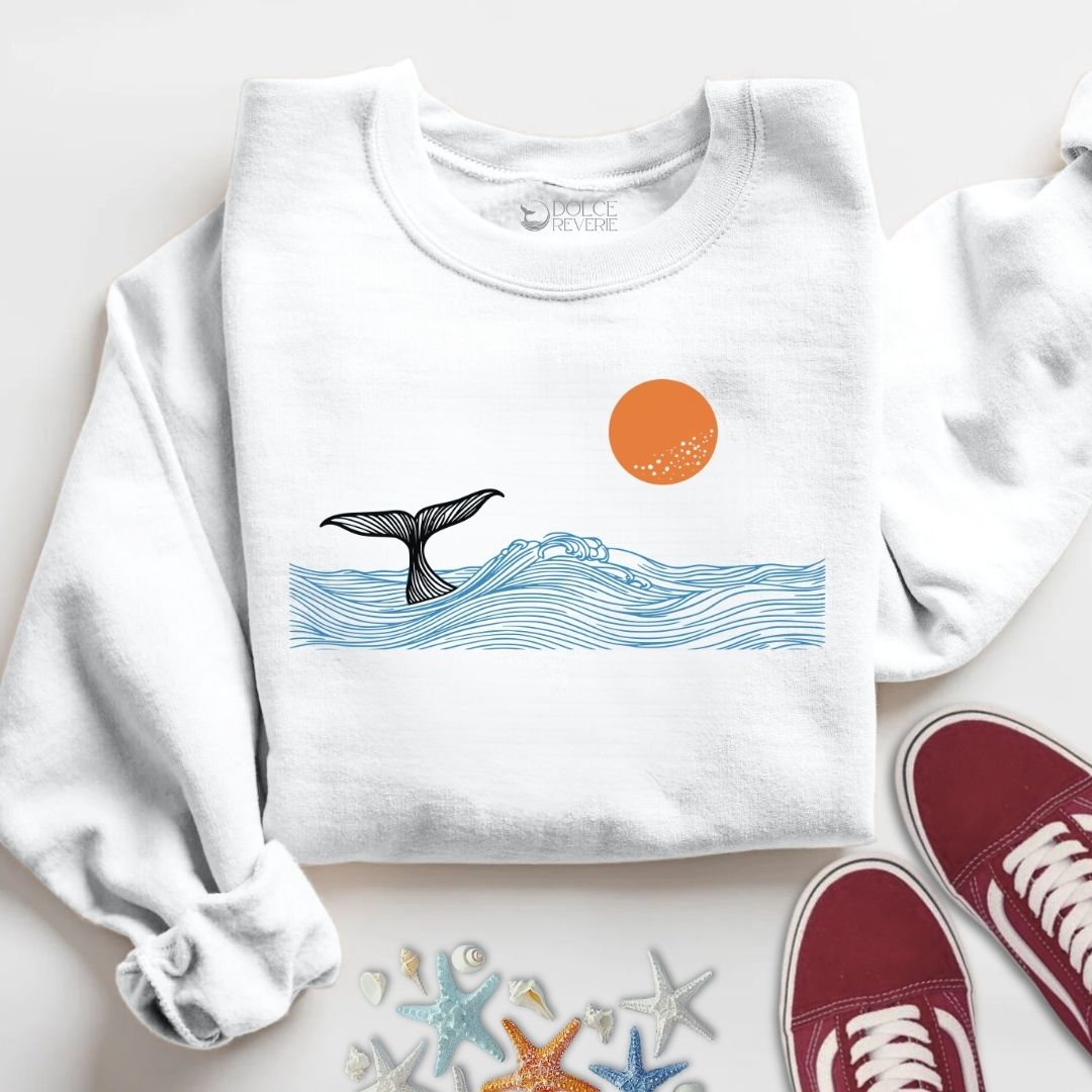 Whale Tail Sunset Sweatshirt