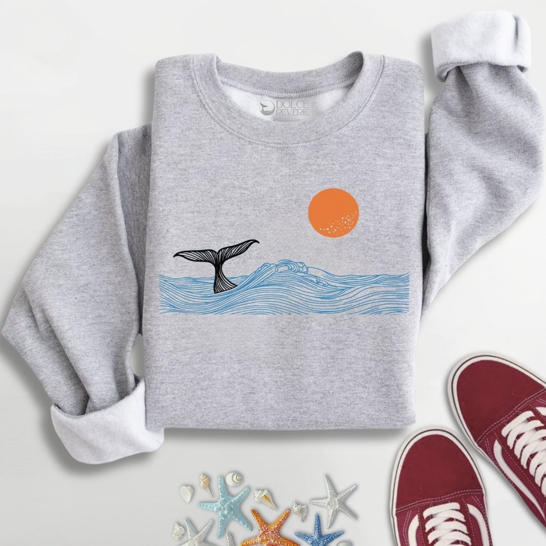 Whale Tail Sunset Sweatshirt