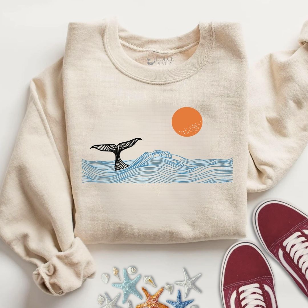 Whale Tail Sunset Sweatshirt