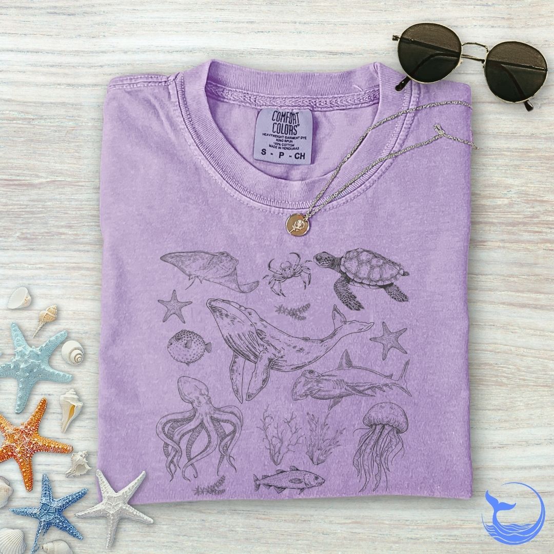 Marine Animals Comfort Colors T-Shirt