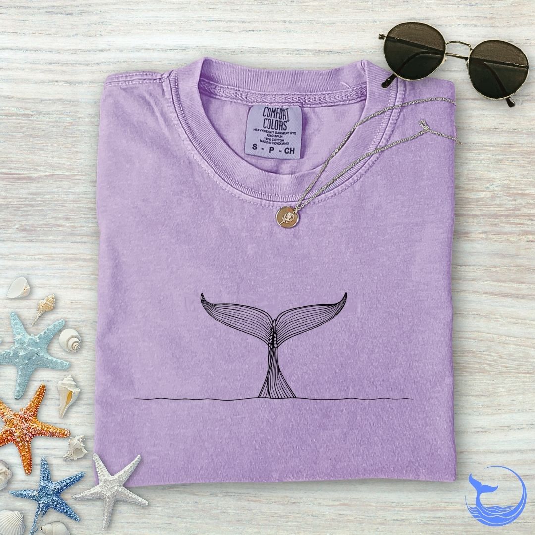 Whale Tail Comfort Colors T-Shirt
