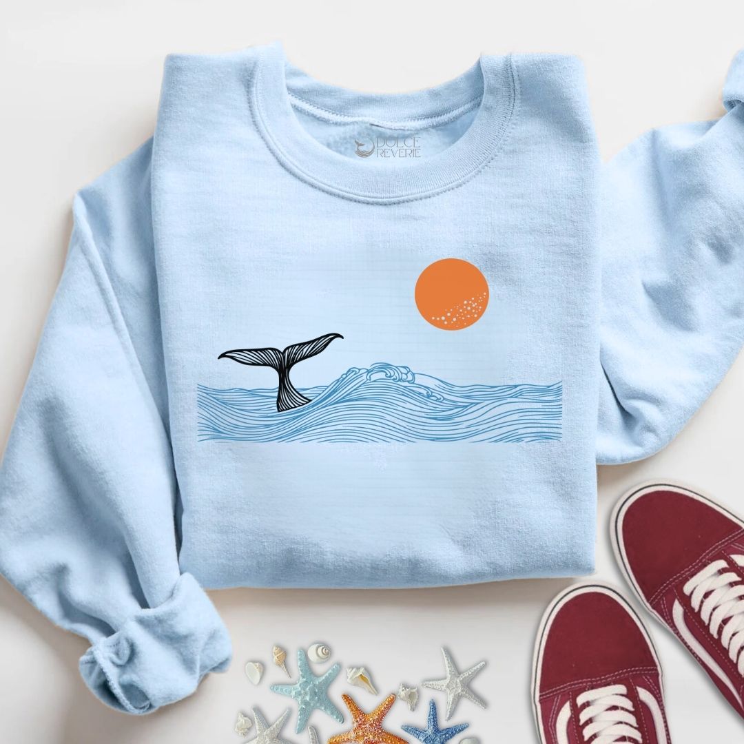 Whale Tail Sunset Sweatshirt