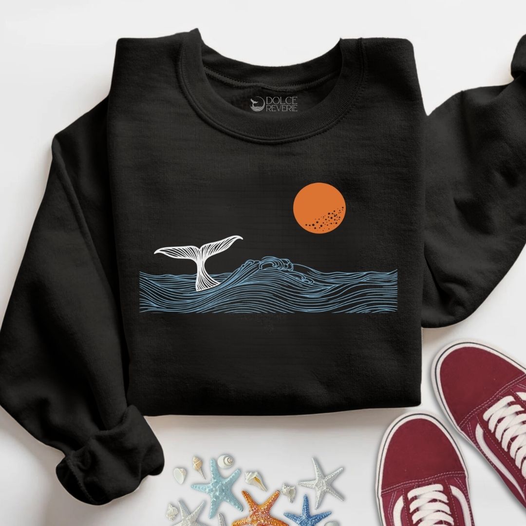 Whale Tail Sunset Sweatshirt