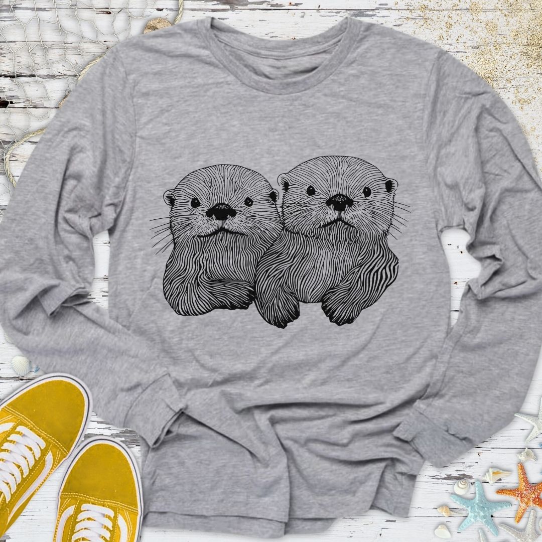 Happy Otters Long Sleeve Tee