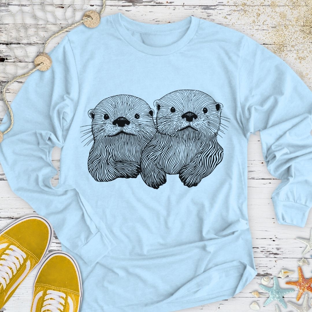 Happy Otters Long Sleeve Tee