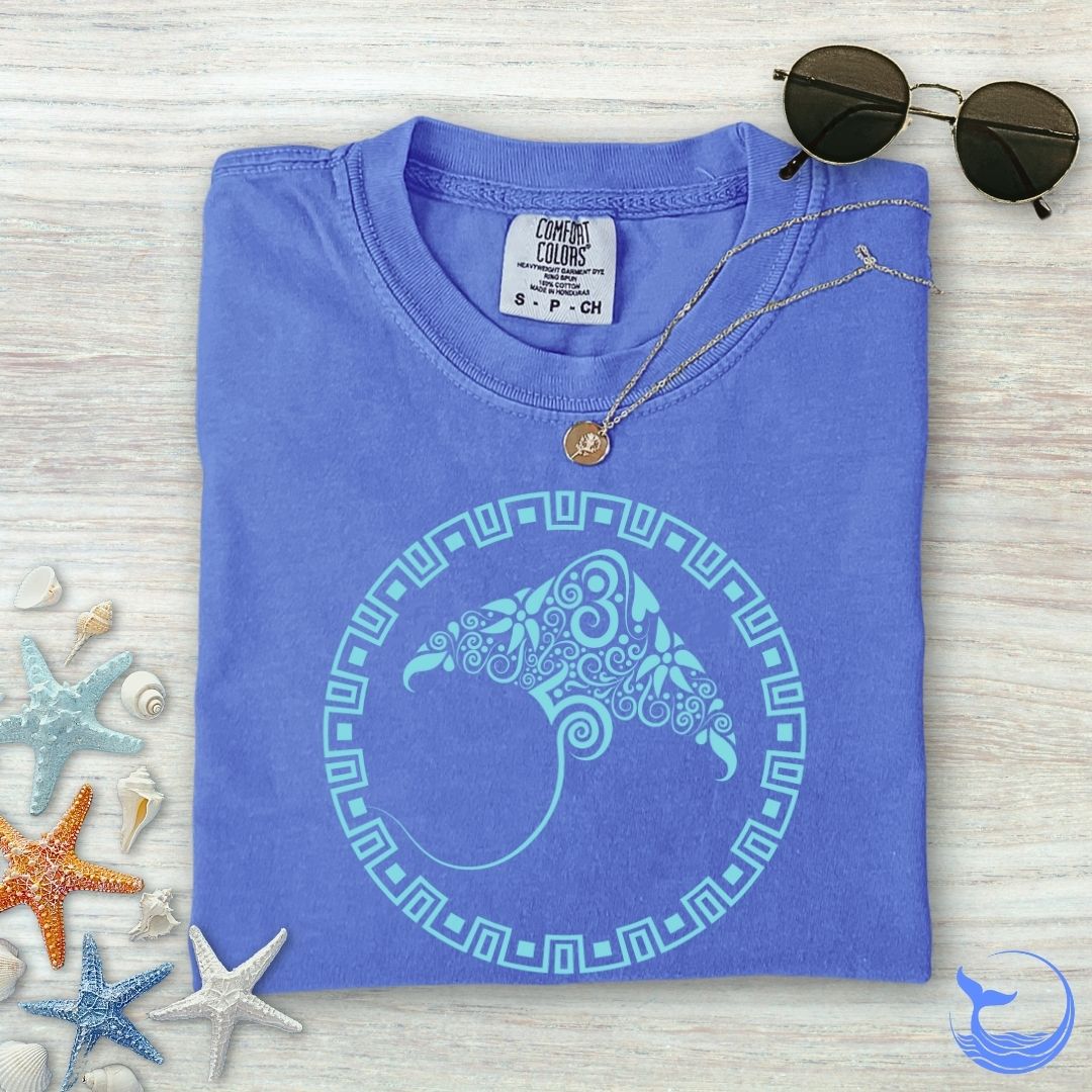 Tribal Manta Comfort Colors T-Shirt