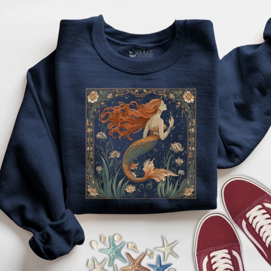 Mermaid Art Nouveau Sweatshirt