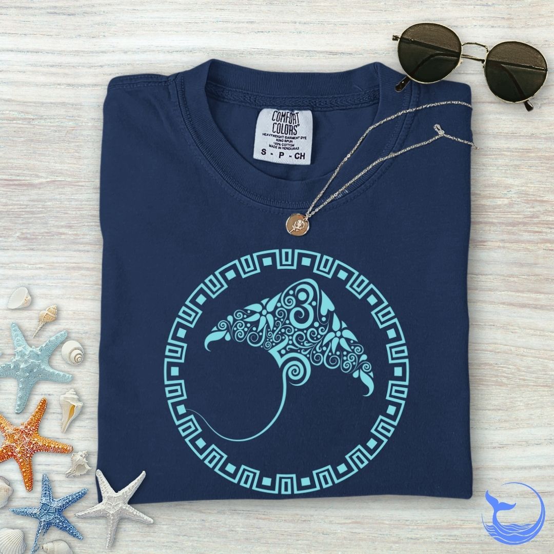Tribal Manta Comfort Colors T-Shirt