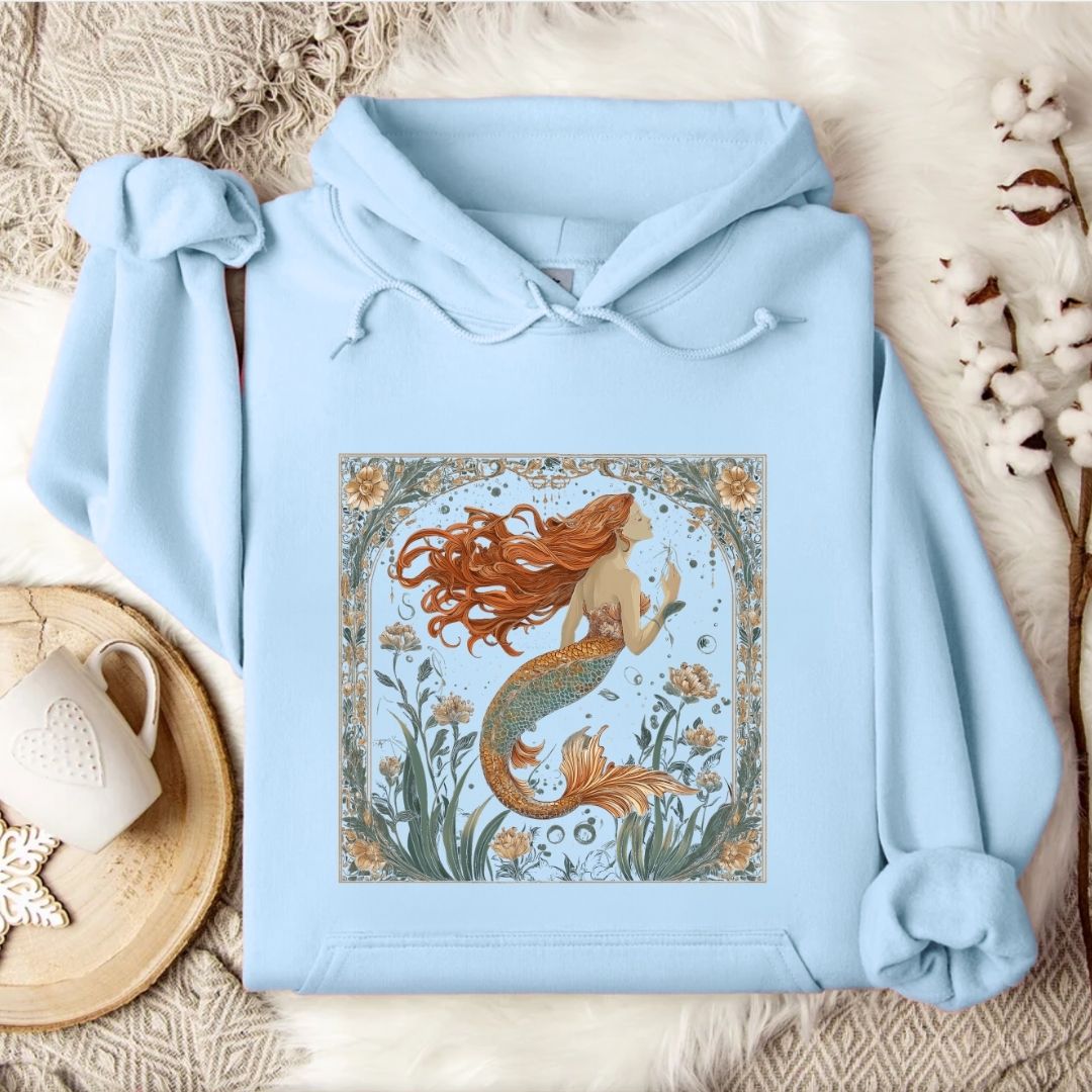 Mermaid Art Nouveau Hoodie