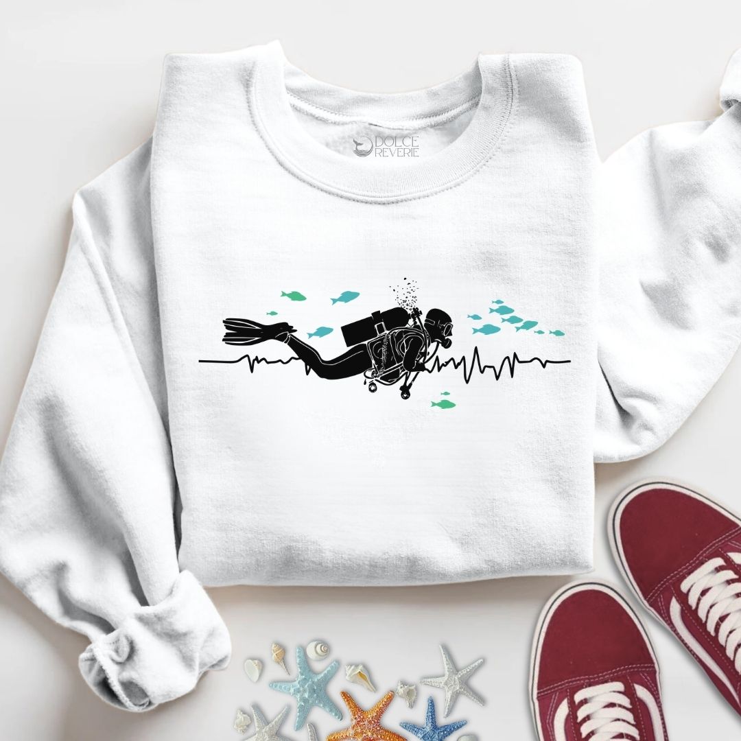 I Heart Scuba Diving Sweatshirt