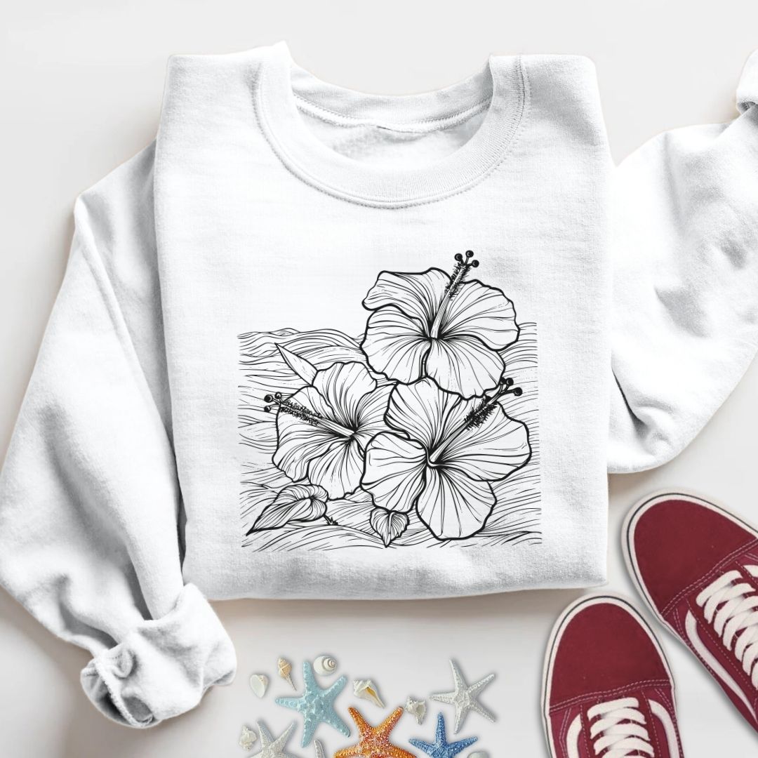 Hibiscus & Waves Sweatshirt