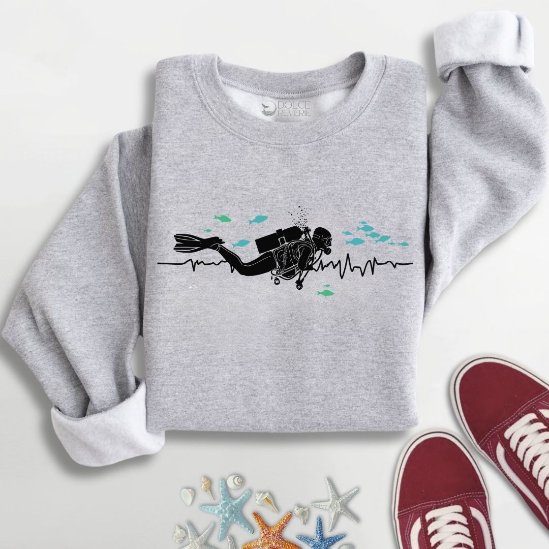 I Heart Scuba Diving Sweatshirt