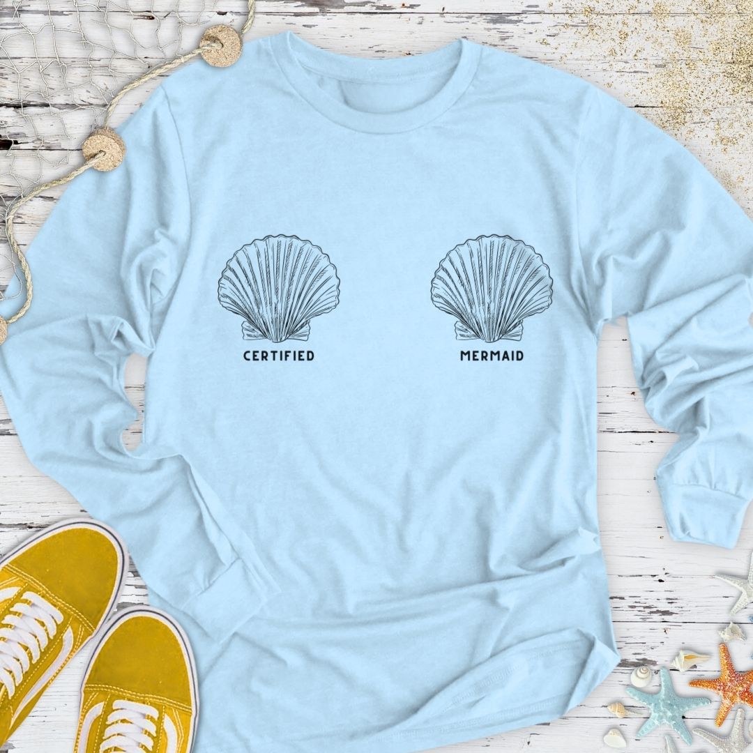 Certified Mermaid Long Sleeve Tee