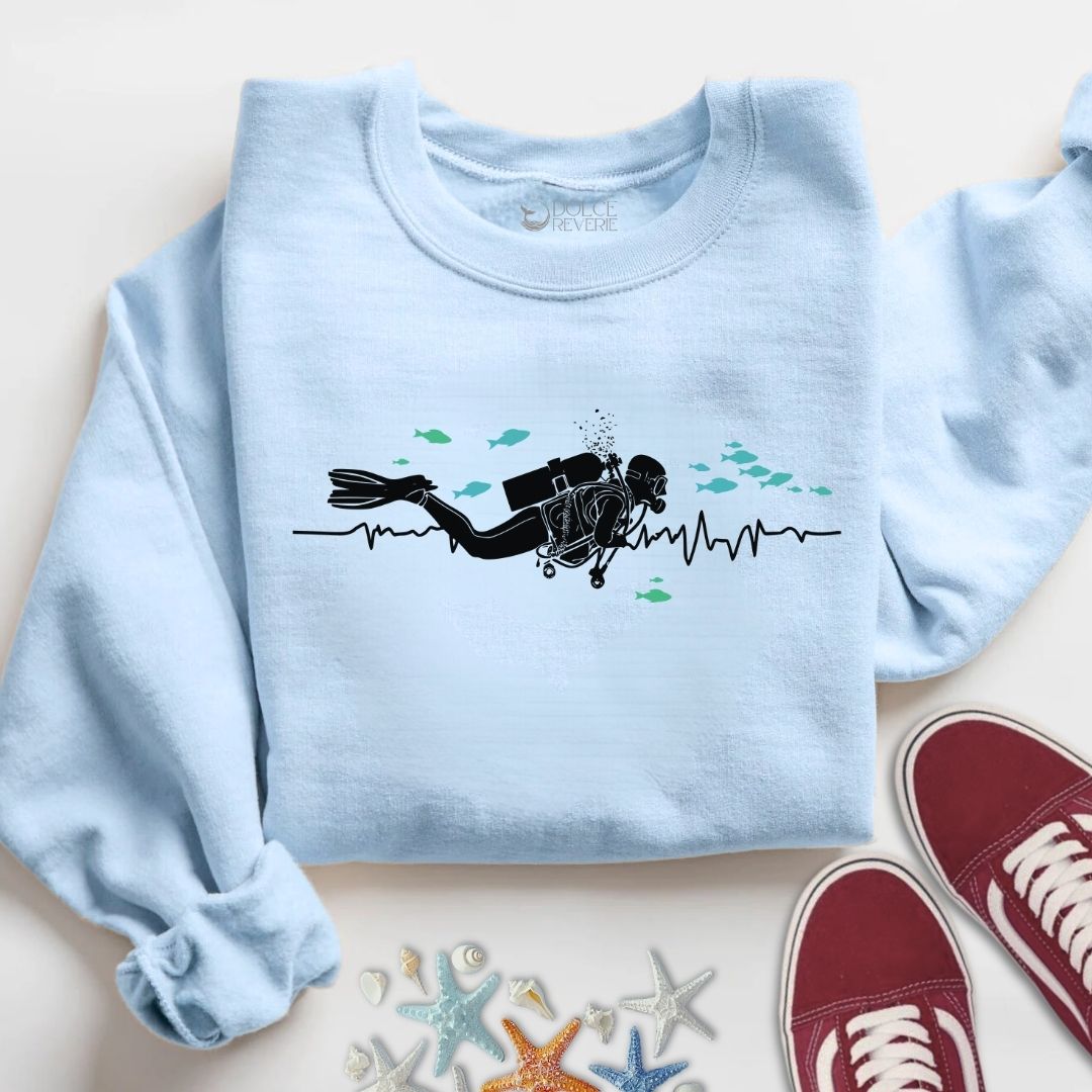 I Heart Scuba Diving Sweatshirt