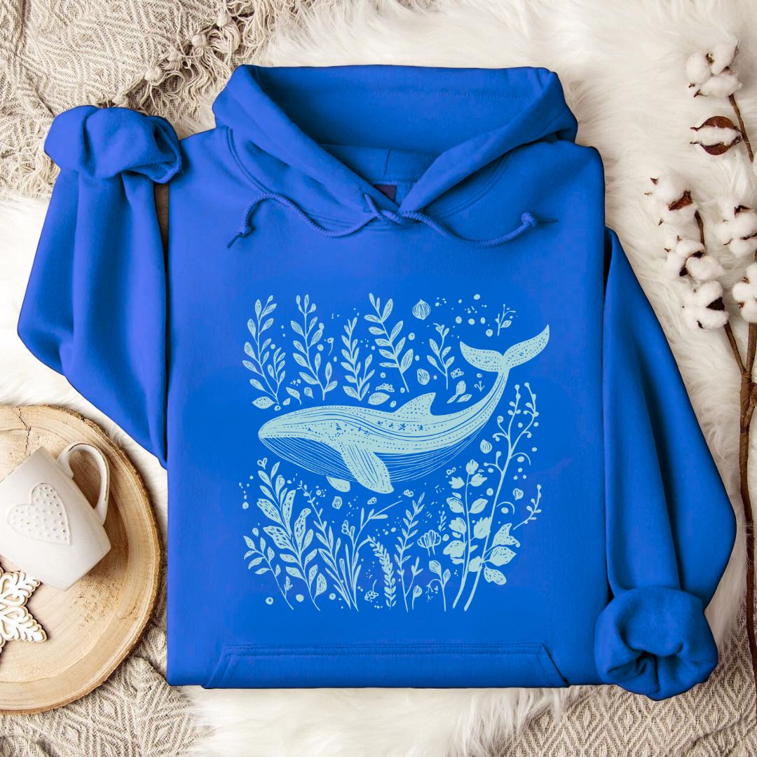 Whale & Plants Hoodie