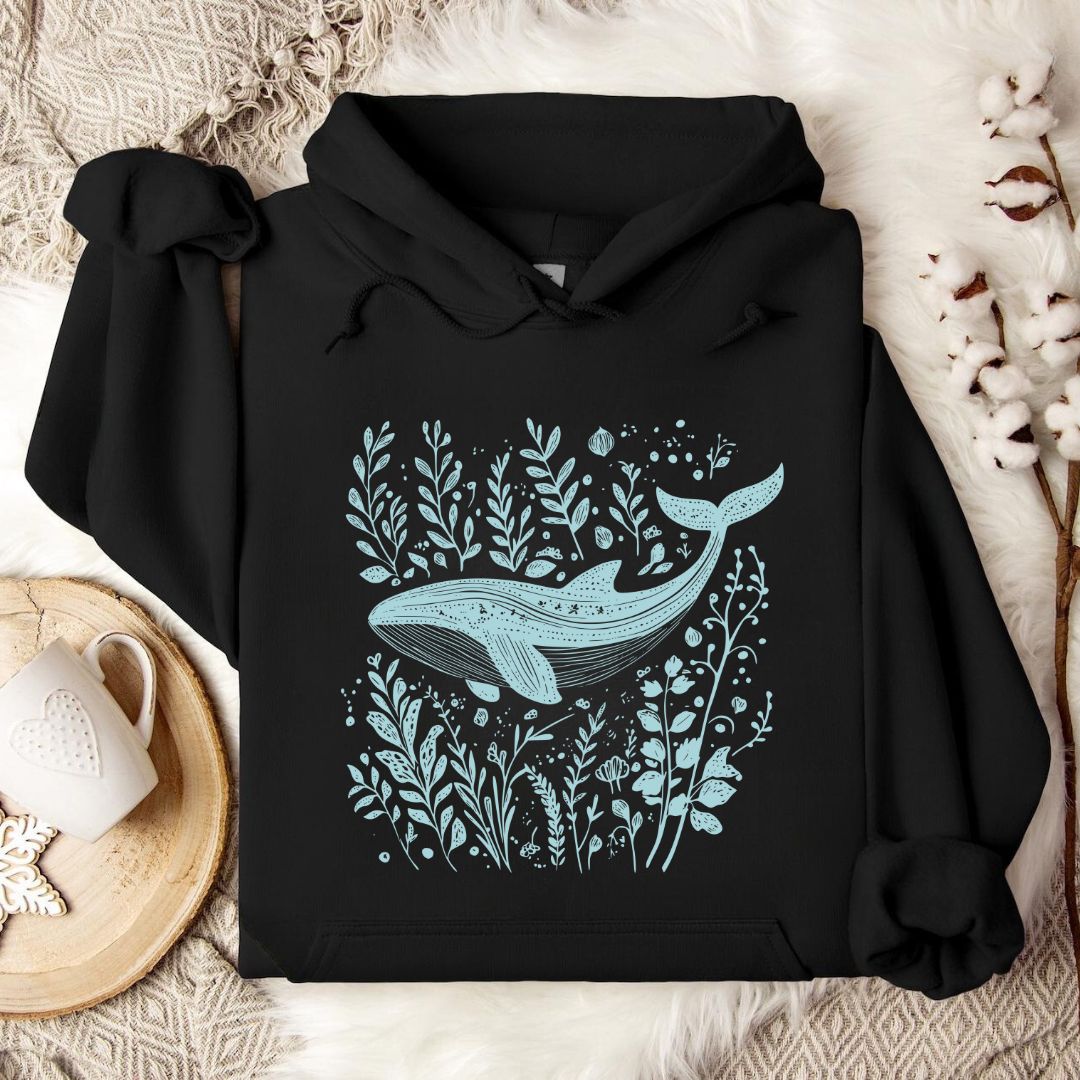 Whale & Plants Hoodie