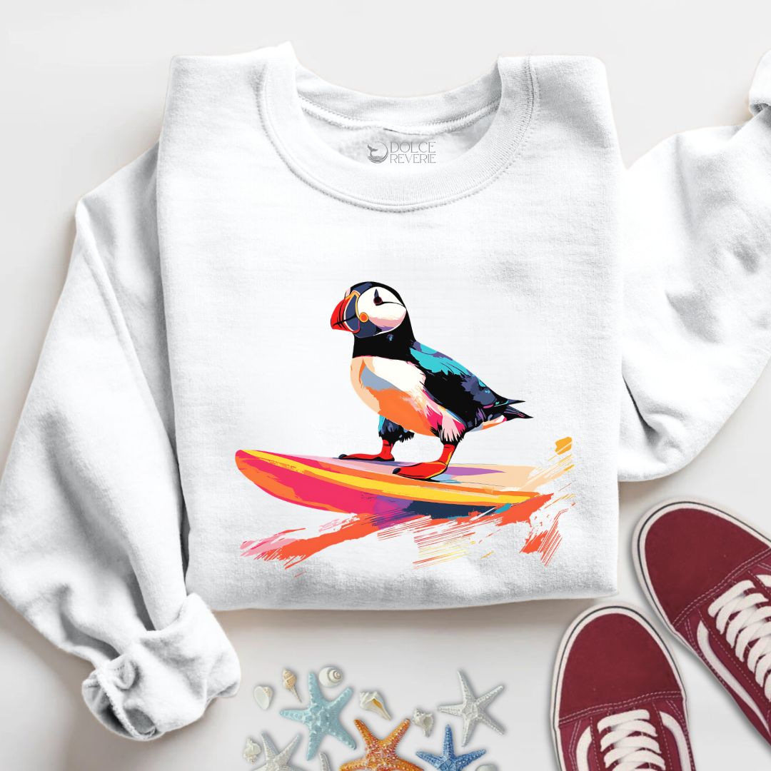 Puffin Surfer Sweatshirt