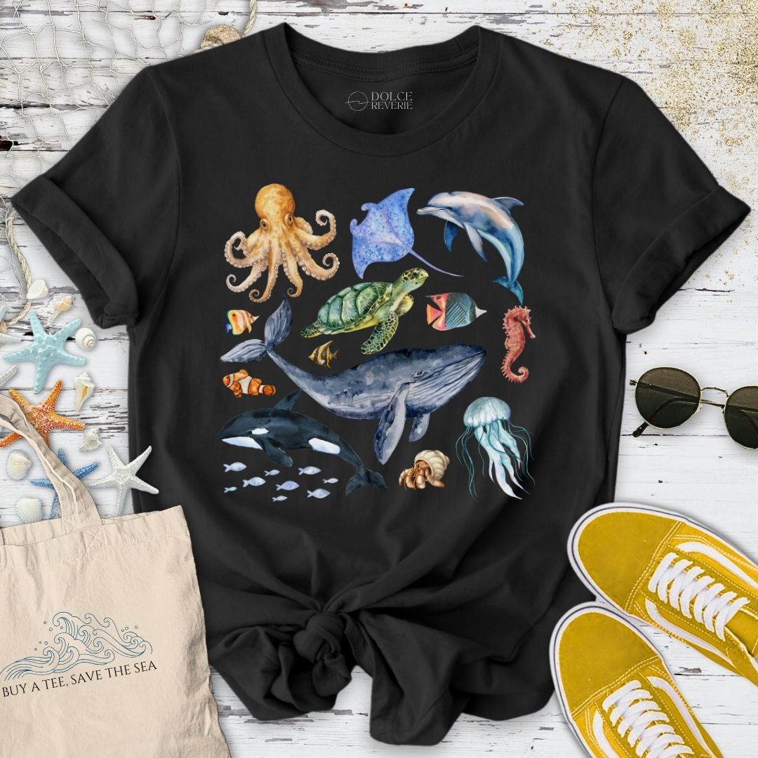 Watercolor Marine Life T-Shirt
