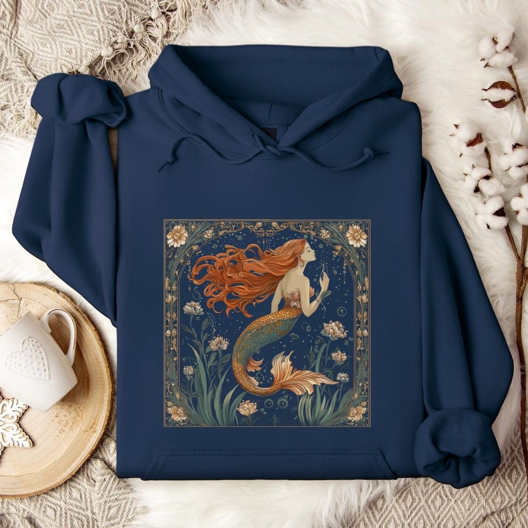 Mermaid Art Nouveau Hoodie