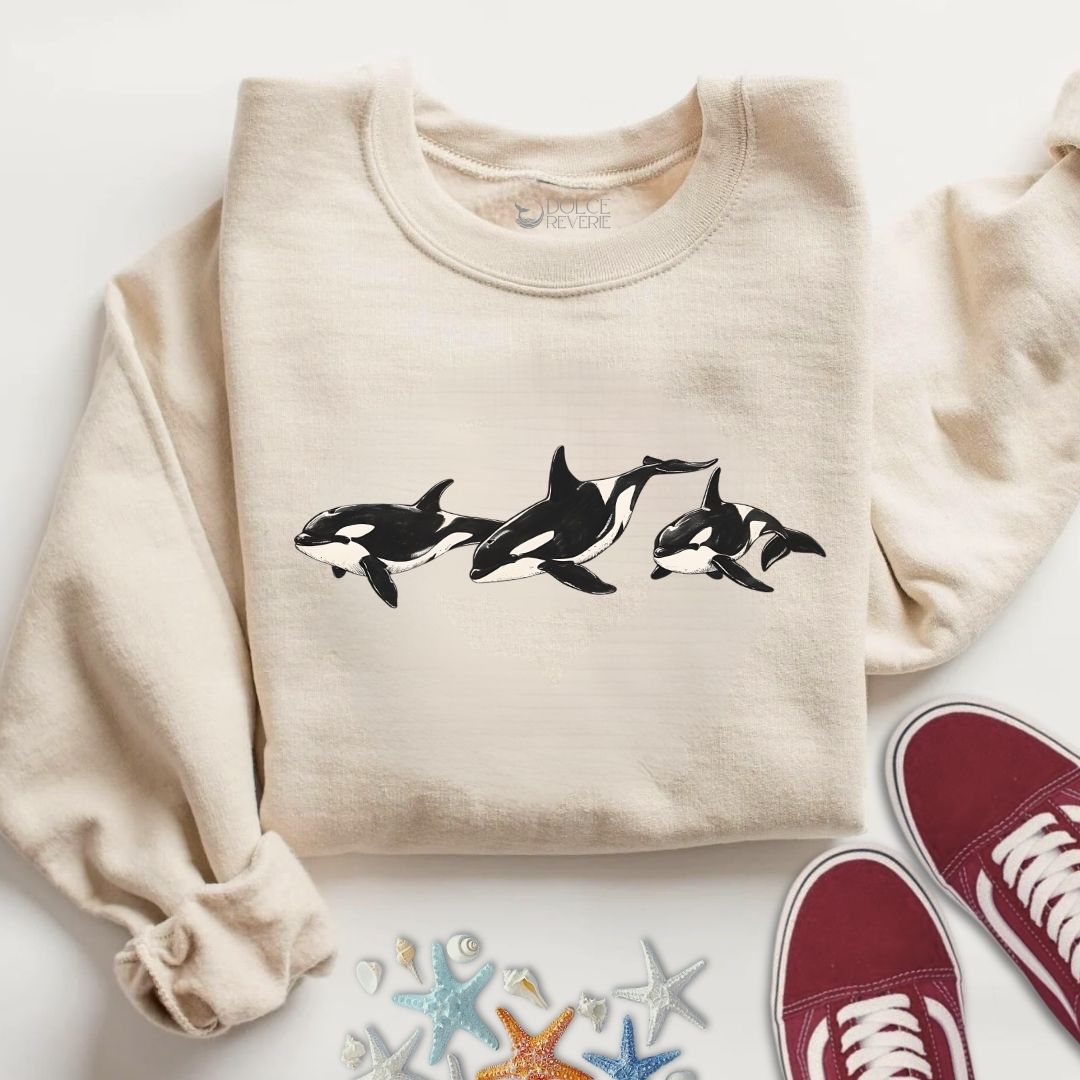 3 Vintage Orcas Sweatshirt
