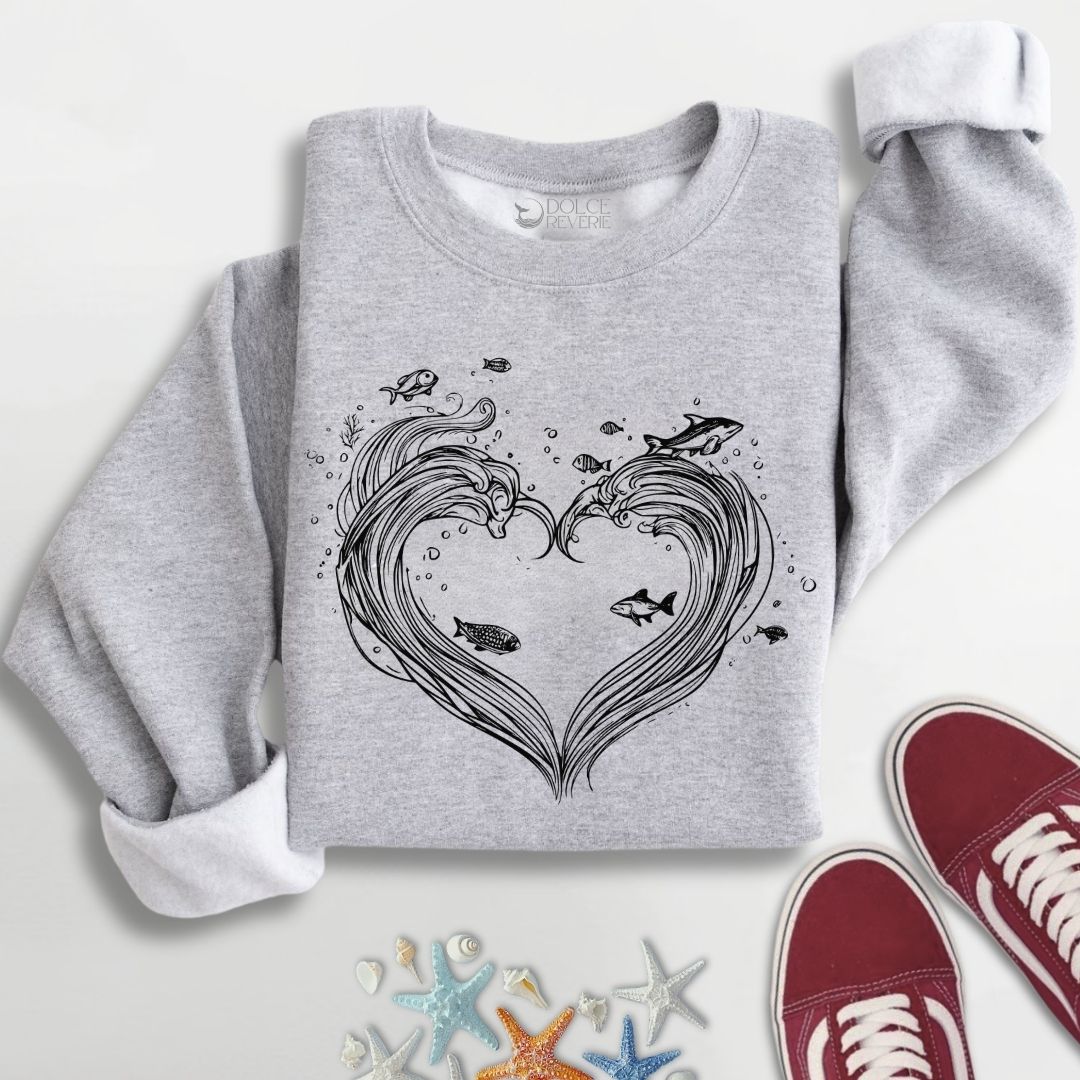 Heart Waves Sweatshirt