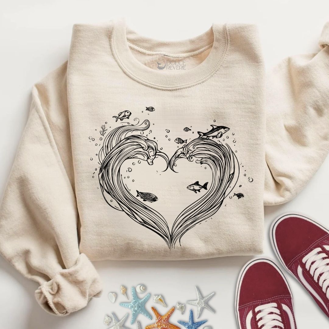 Heart Waves Sweatshirt