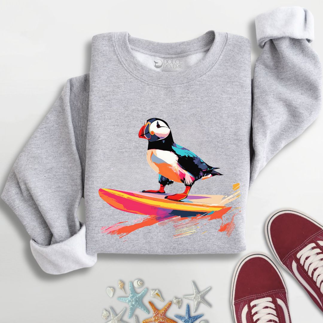 Puffin Surfer Sweatshirt