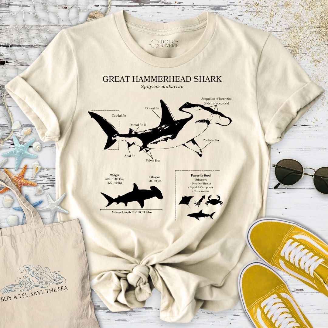 Hammerhead Shark Anatomy T-Shirt
