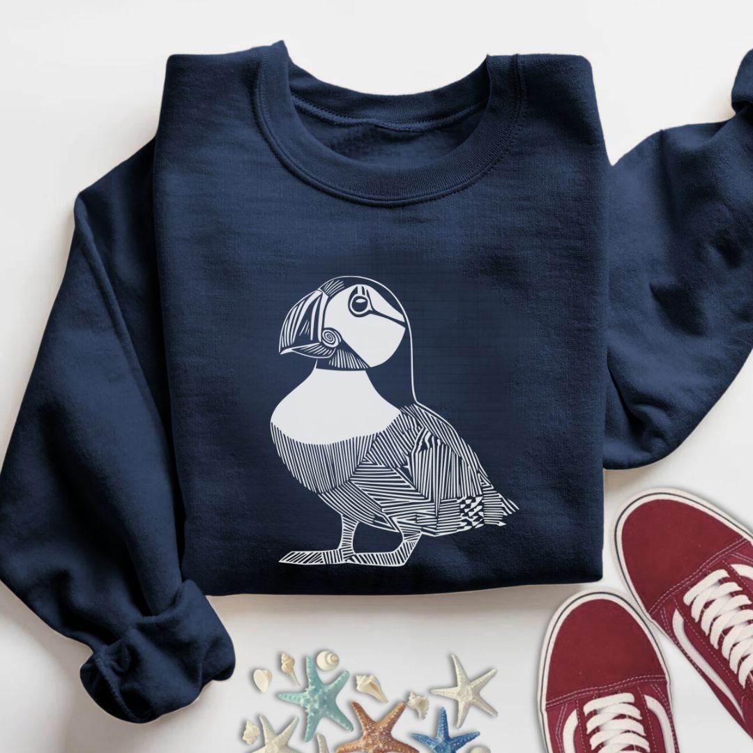 Puffin Line Art Sweatshirt