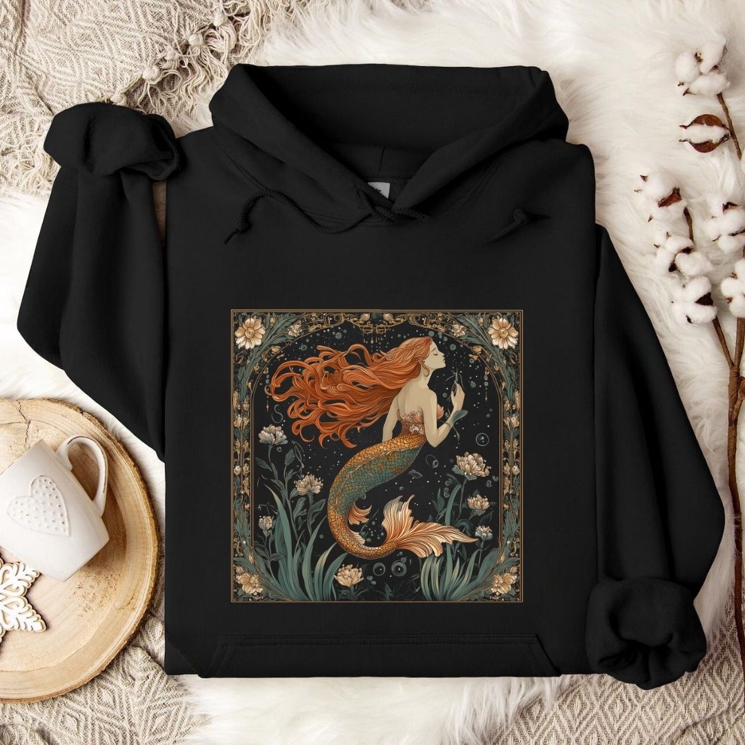Mermaid Art Nouveau Hoodie