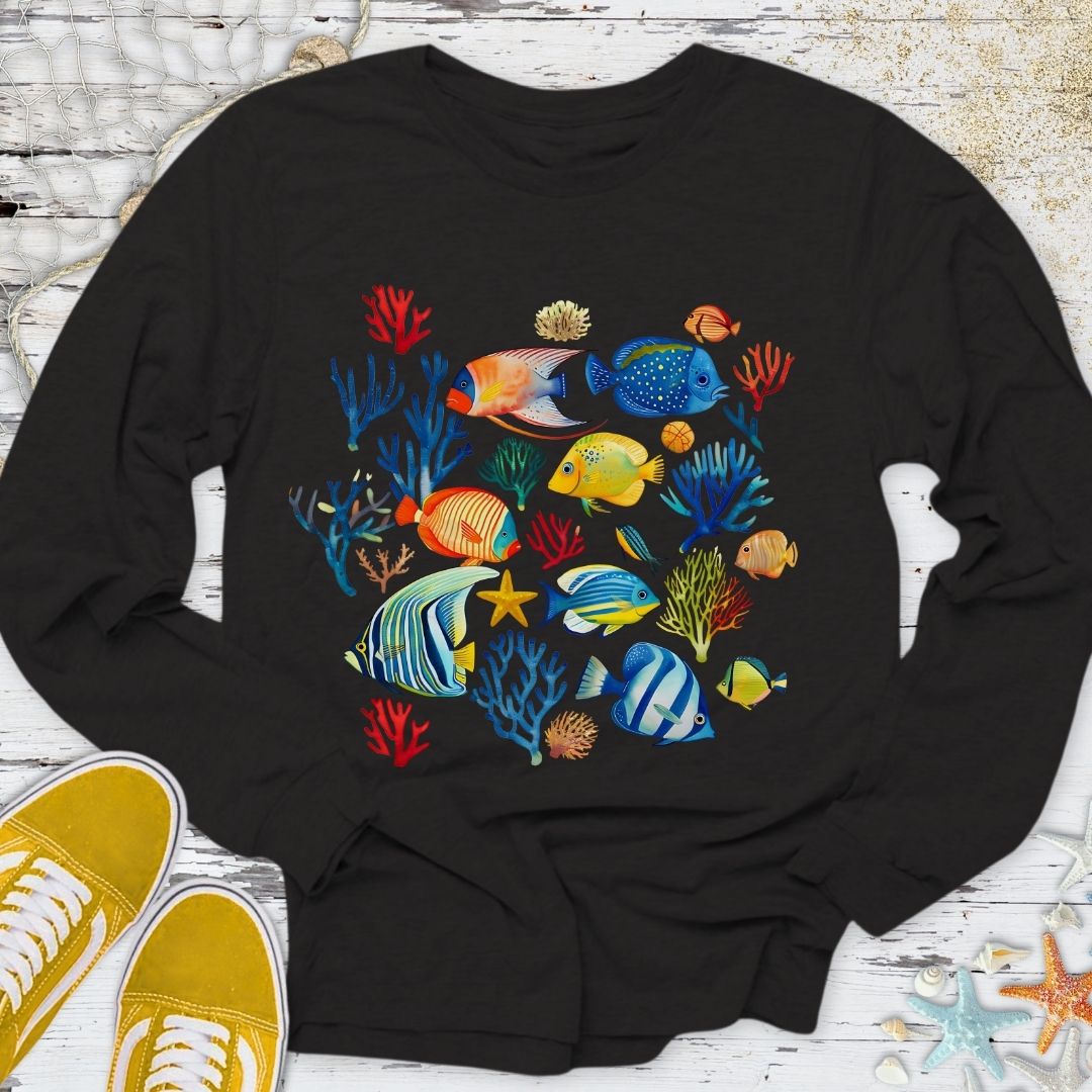 Colorful Fish Long Sleeve Tee