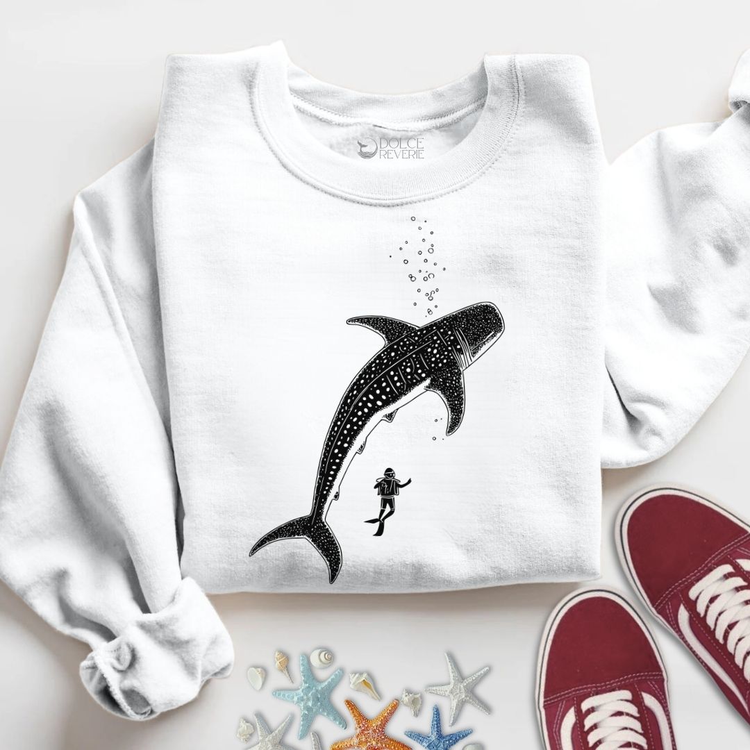 Diving With a Whale Shark Sweatshirt