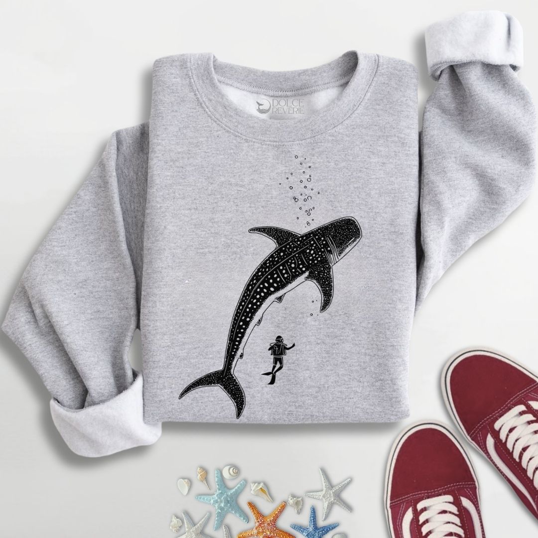 Diving With a Whale Shark Sweatshirt