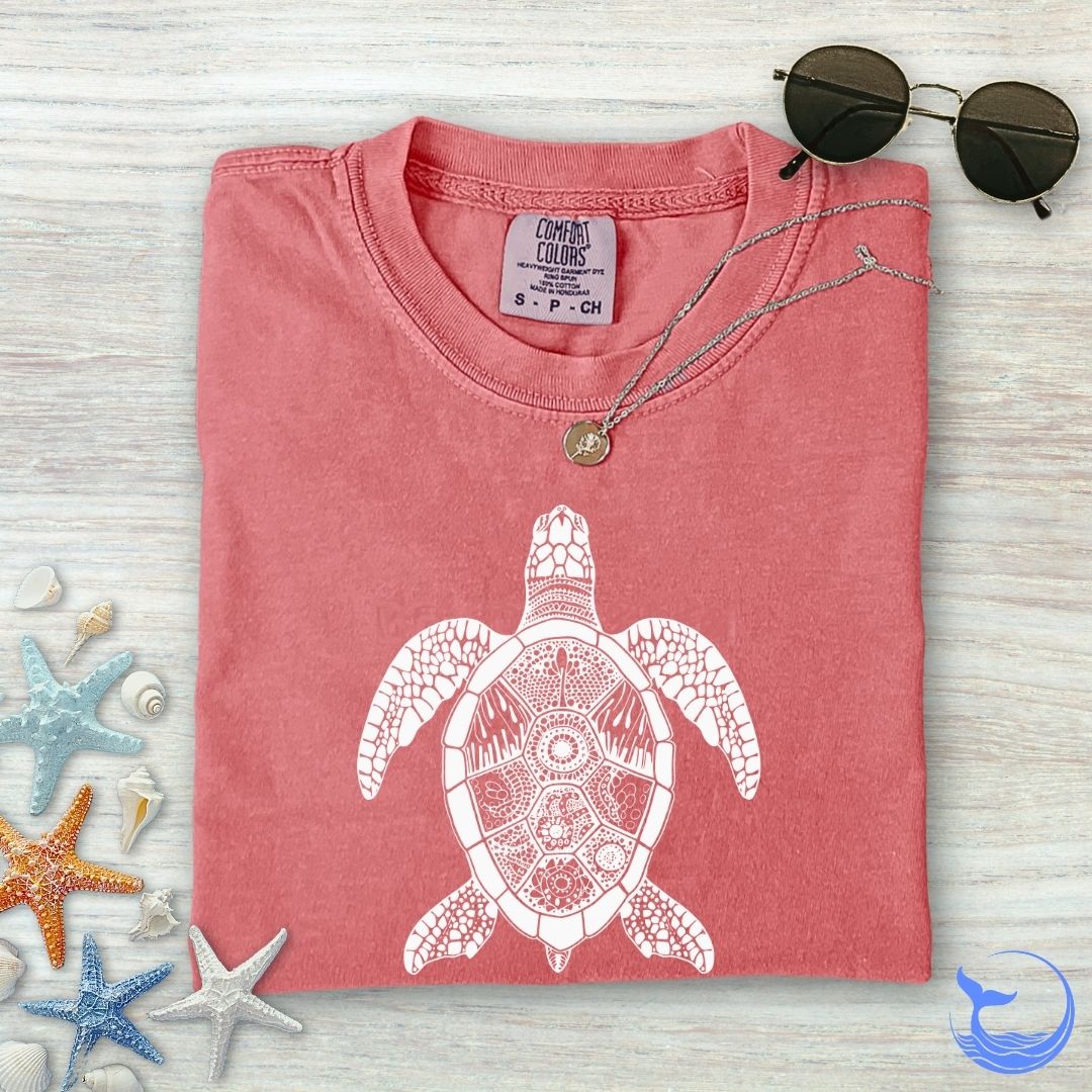 Zentangle Turtle Comfort Colors T-Shirt