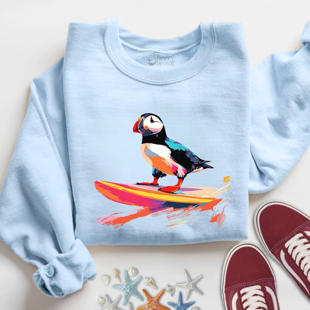 Puffin Surfer Sweatshirt