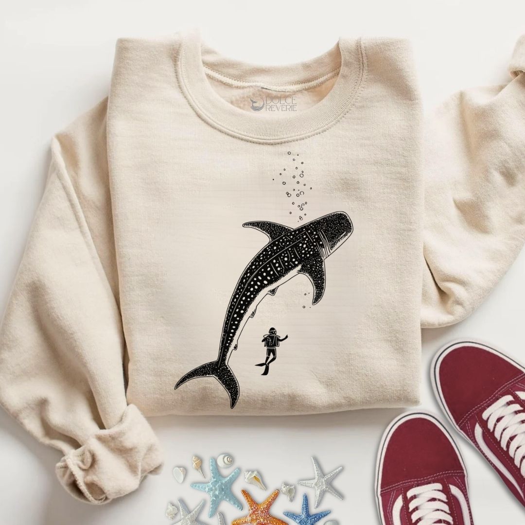 Diving With a Whale Shark Sweatshirt