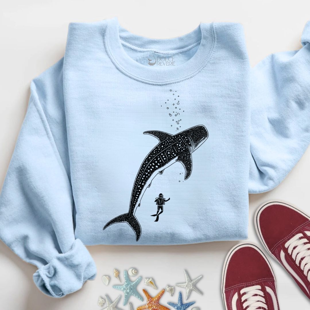 Diving With a Whale Shark Sweatshirt
