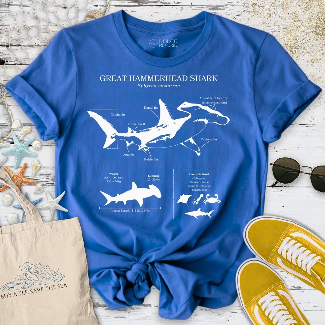 Hammerhead Shark Anatomy T-Shirt
