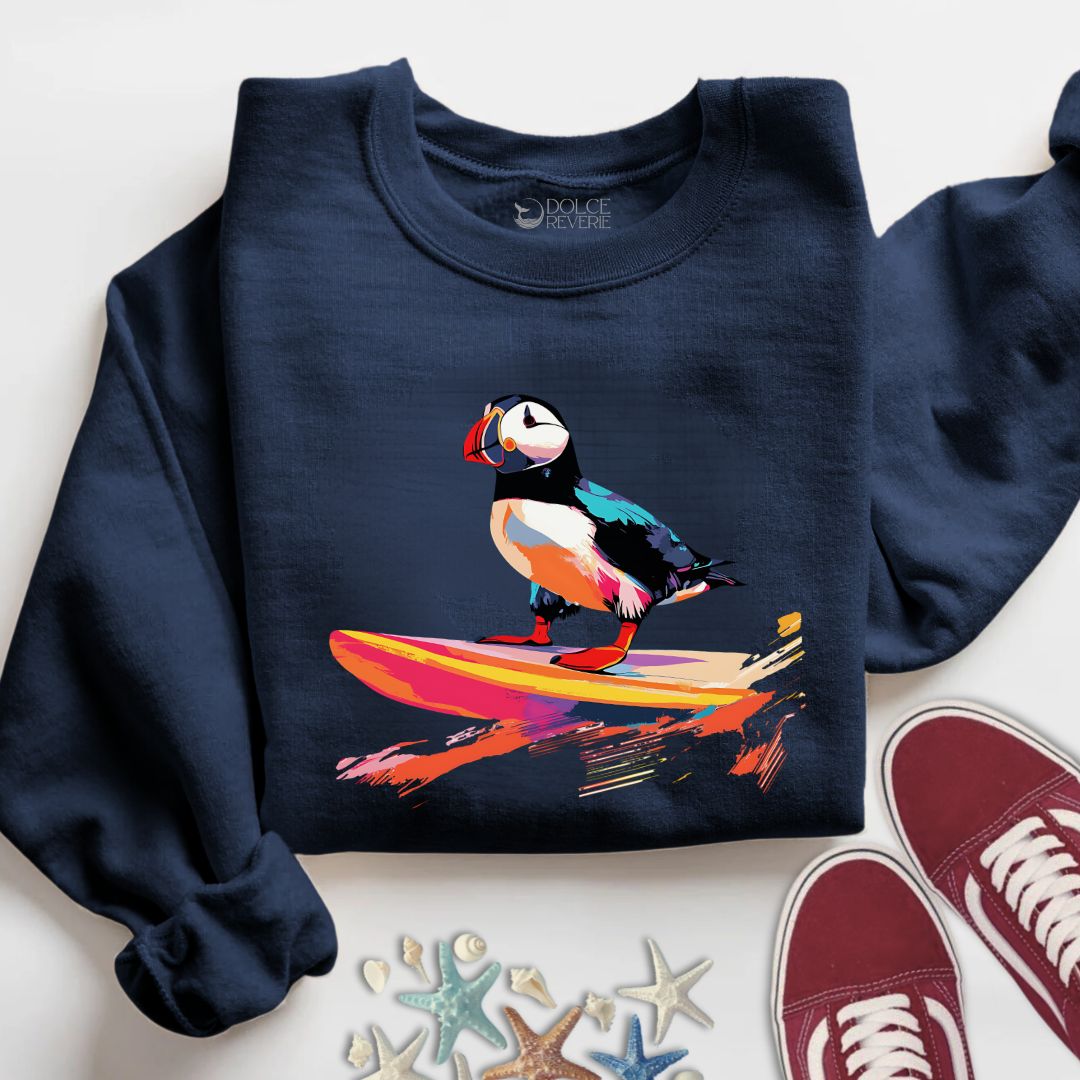 Puffin Surfer Sweatshirt