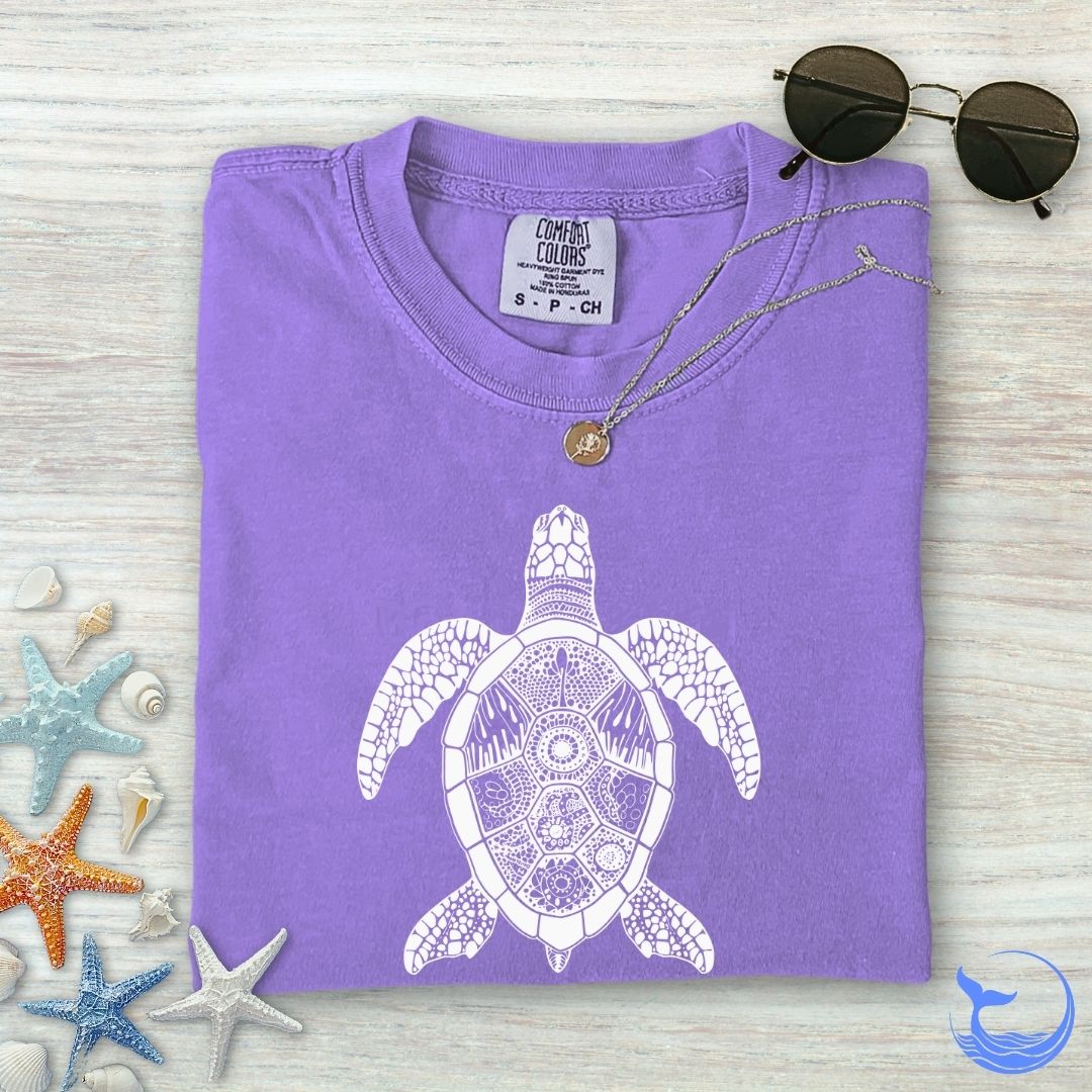 Zentangle Turtle Comfort Colors T-Shirt