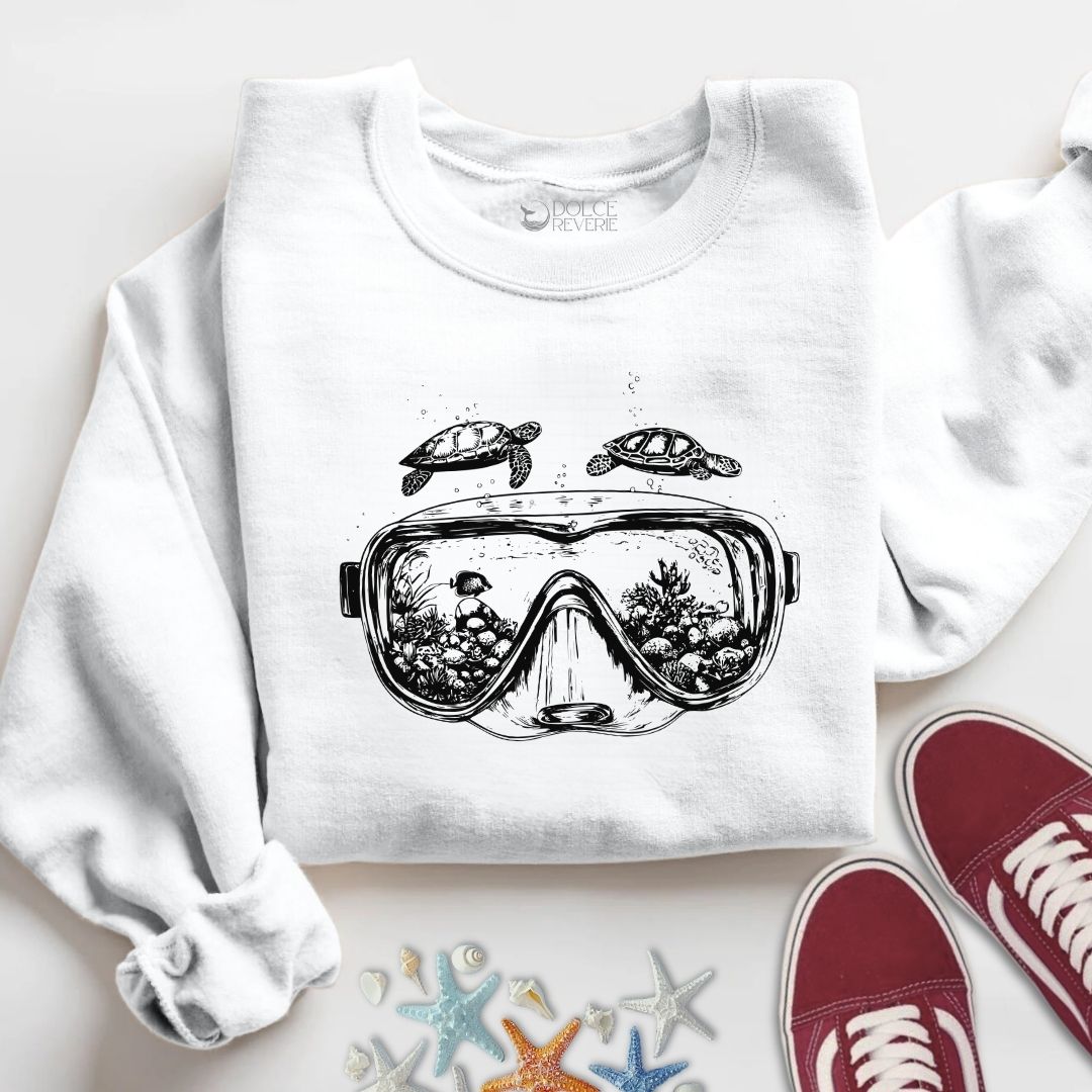 Scuba Diving Mask Sweatshirt
