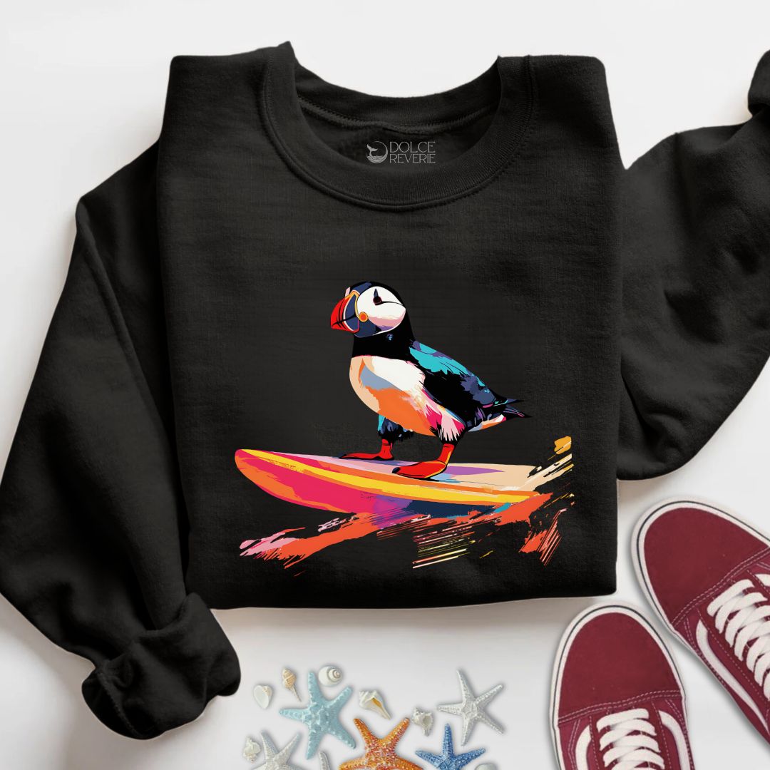 Puffin Surfer Sweatshirt