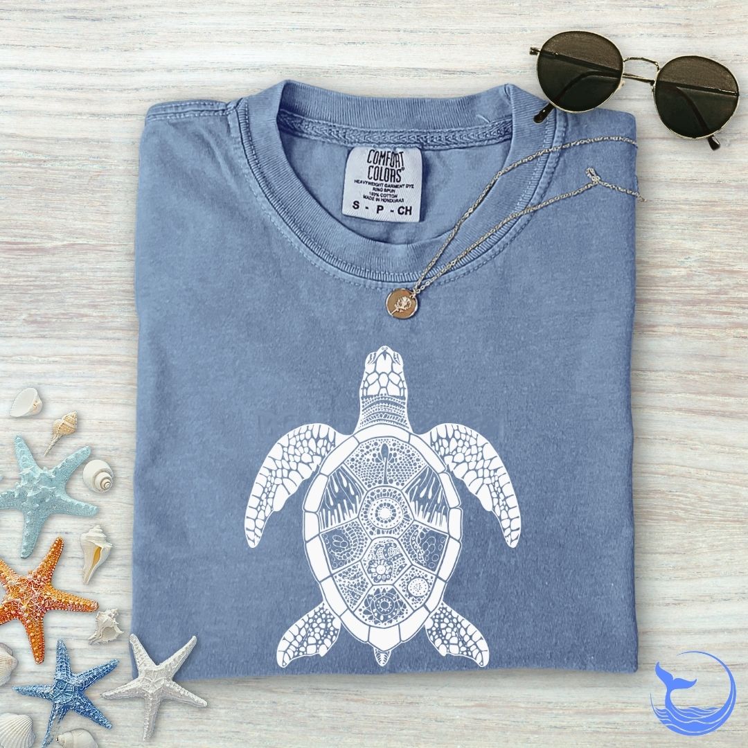 Zentangle Turtle Comfort Colors T-Shirt