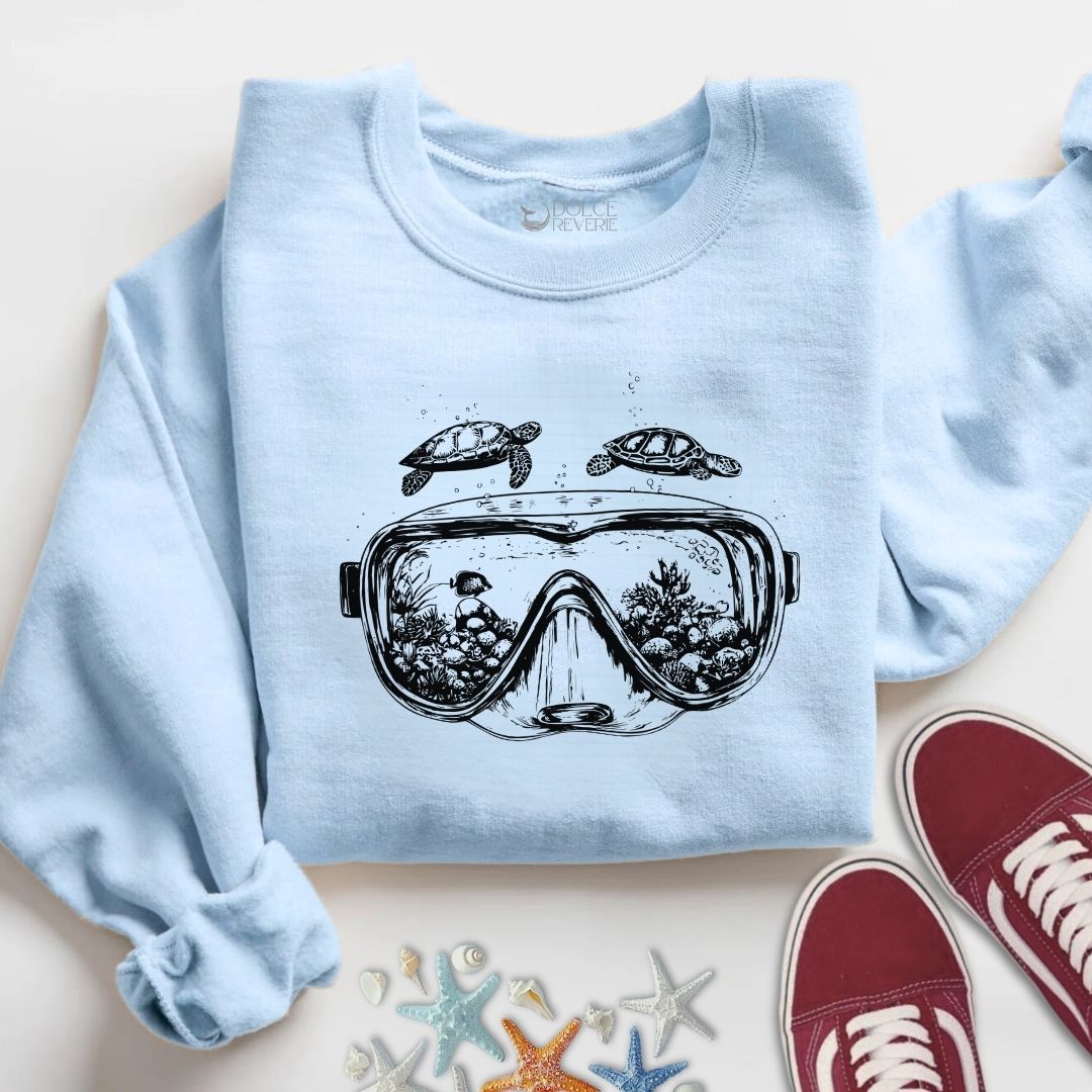 Scuba Diving Mask Sweatshirt