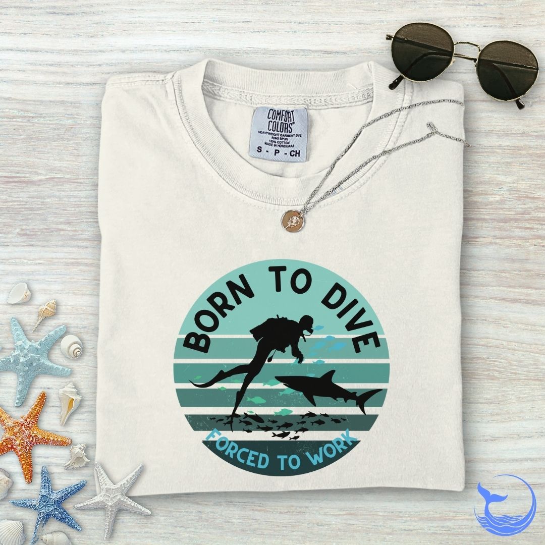 Born To Dive Comfort Colors T-Shirt