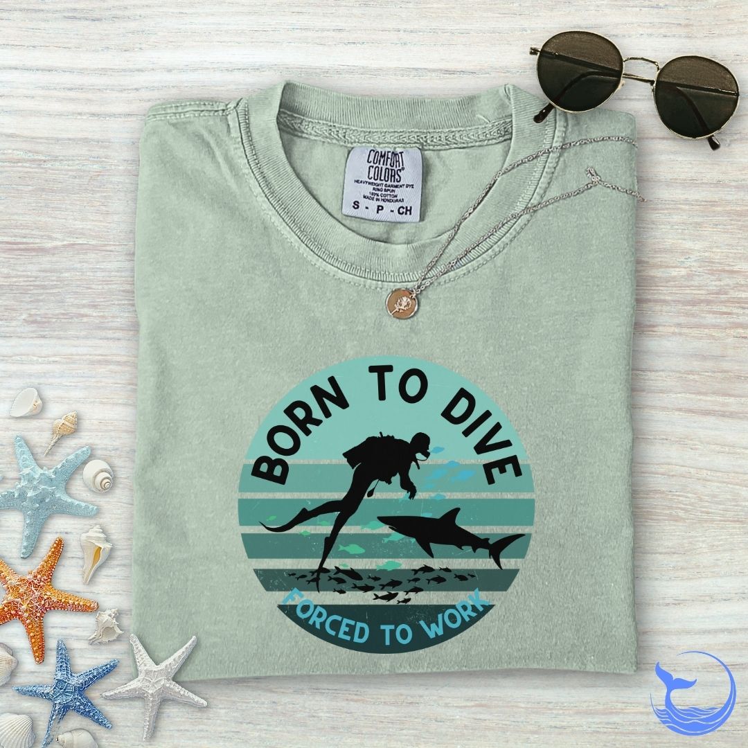 Born To Dive Comfort Colors T-Shirt