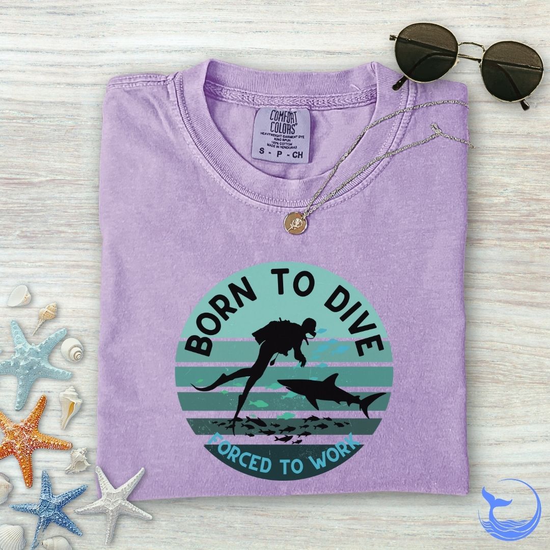 Born To Dive Comfort Colors T-Shirt