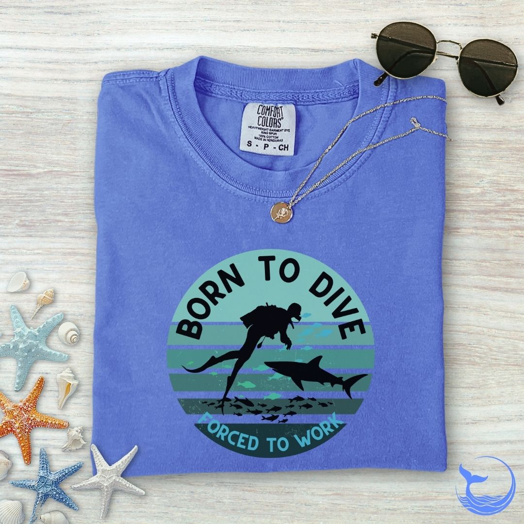 Born To Dive Comfort Colors T-Shirt