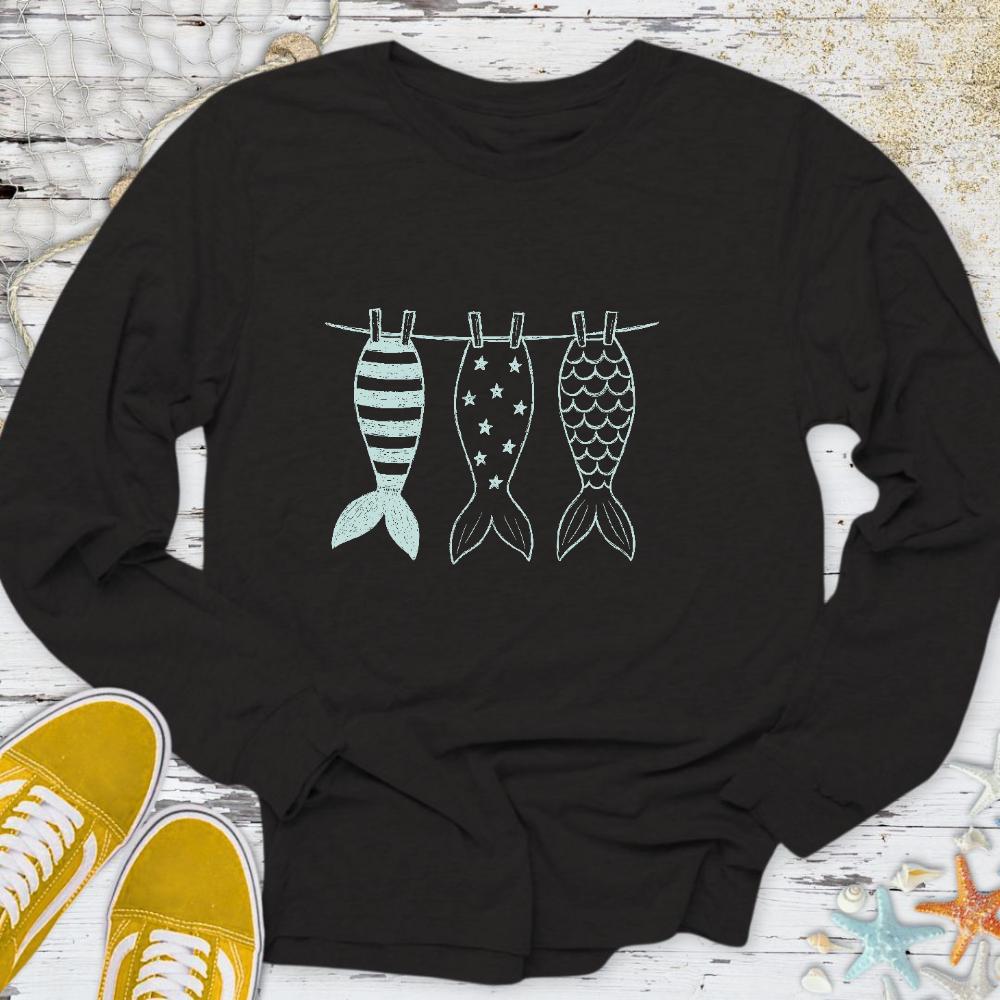 Mermaid Tails Long Sleeve Tee